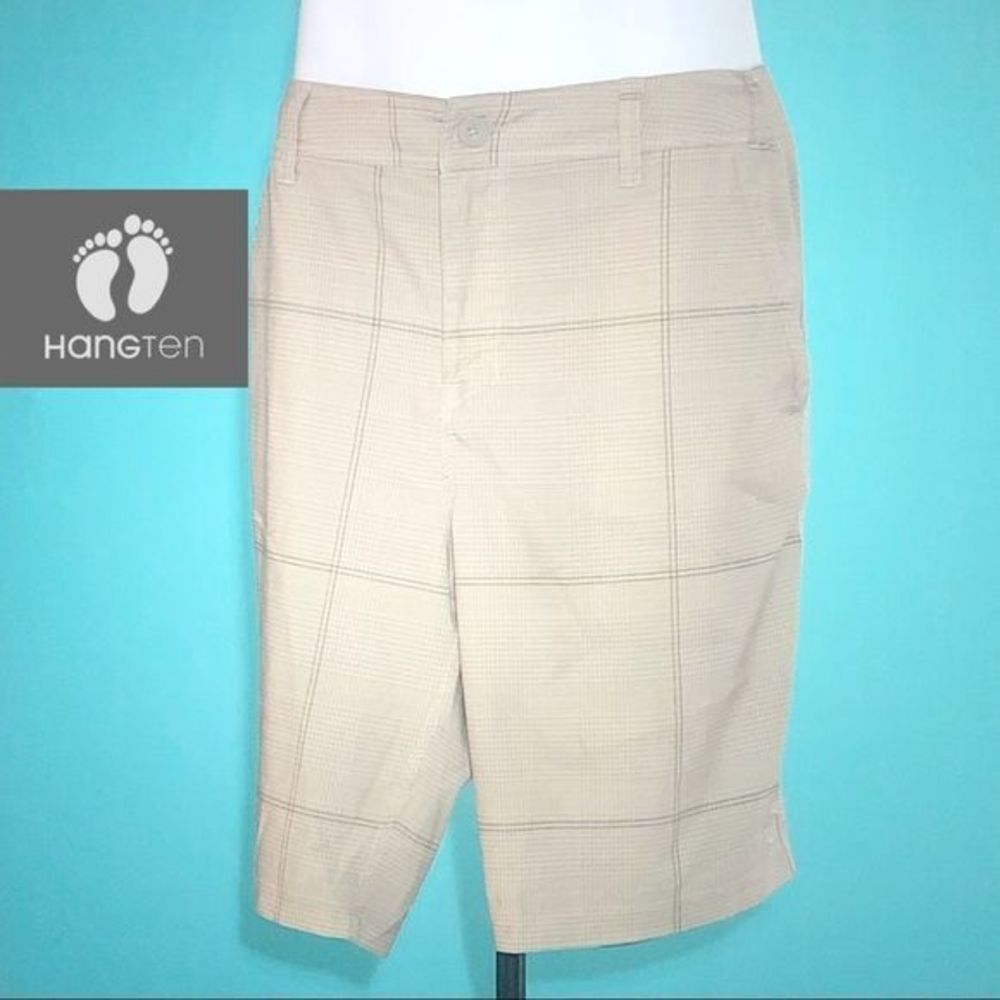 Hang Ten Board Shorts Swim Trunk Plaid 34 Waist